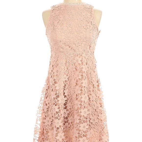 Chelsea & Violet Light Pink Lace Dress Size Small - Picture 1 of 8
